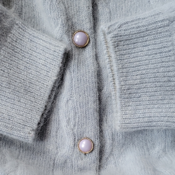 Colonial Consepts New Zeland Wool Angora Women's Light Blue Sweater Size XL - Picture 8 of 8
